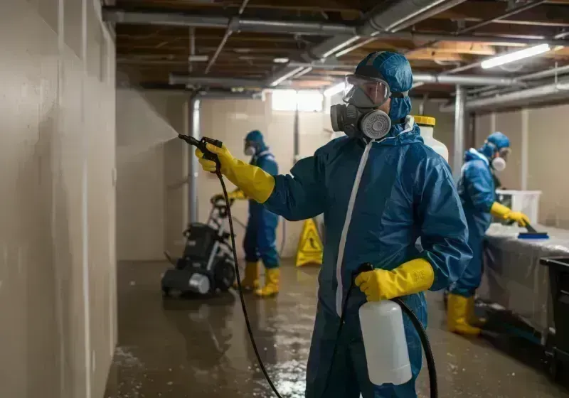 Basement Sanitization and Antimicrobial Treatment process in Vega, TX