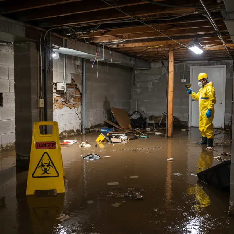 Flooded Basement Electrical Hazard in Vega, TX Property